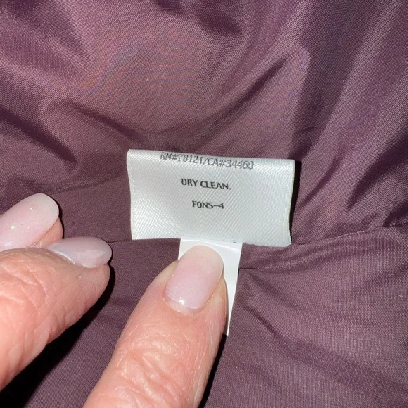 Eileen Fisher Plum/Eggplant Hooded Puffer Vest - Picture 8 of 9